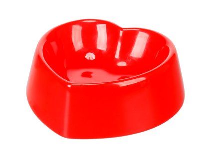 Flamingo keramická červená miska ve tvaru srdce 16 cm