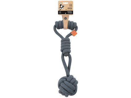 Šedý bavlněný uzel pro psy M-Pets Coto
