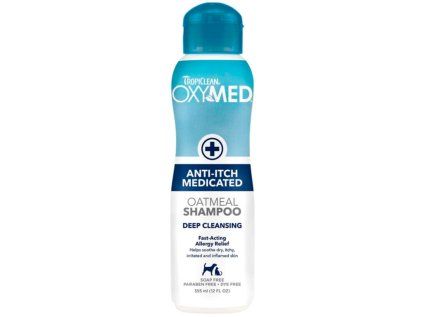 Šampon proti svědění TropiClean Oxy-Med 355 ml