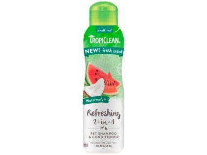 Šampon s kondicionérem TropiClean meloun a kokos 355 ml