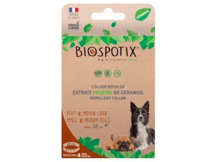Repelentní obojek pro psy Biogance Biospotix S-M 38 cm