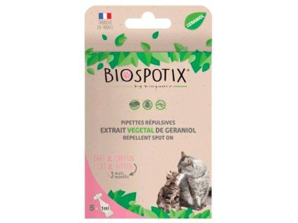 Repelentní spot-on pro kočky Biogance Biospotix