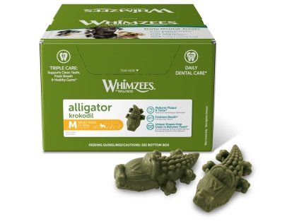 WHIMZEES Aligátor dentální pamlsek pro psy M (12-18kg) 65ks