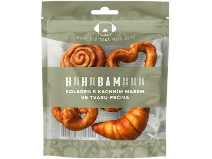 Huhubamboo kachní kolagen ve tvaru pečiva