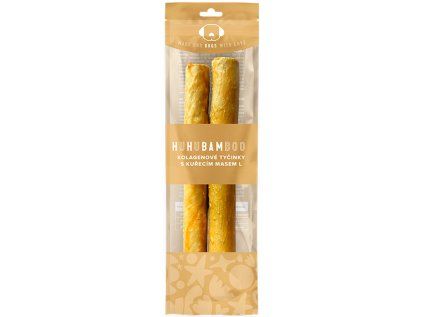 Huhubamboo kuřecí kolagen stick L