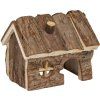 Flamingo domeček HOUSE GRITTY WOOD S 14,5 x 11 x 11,5 cm